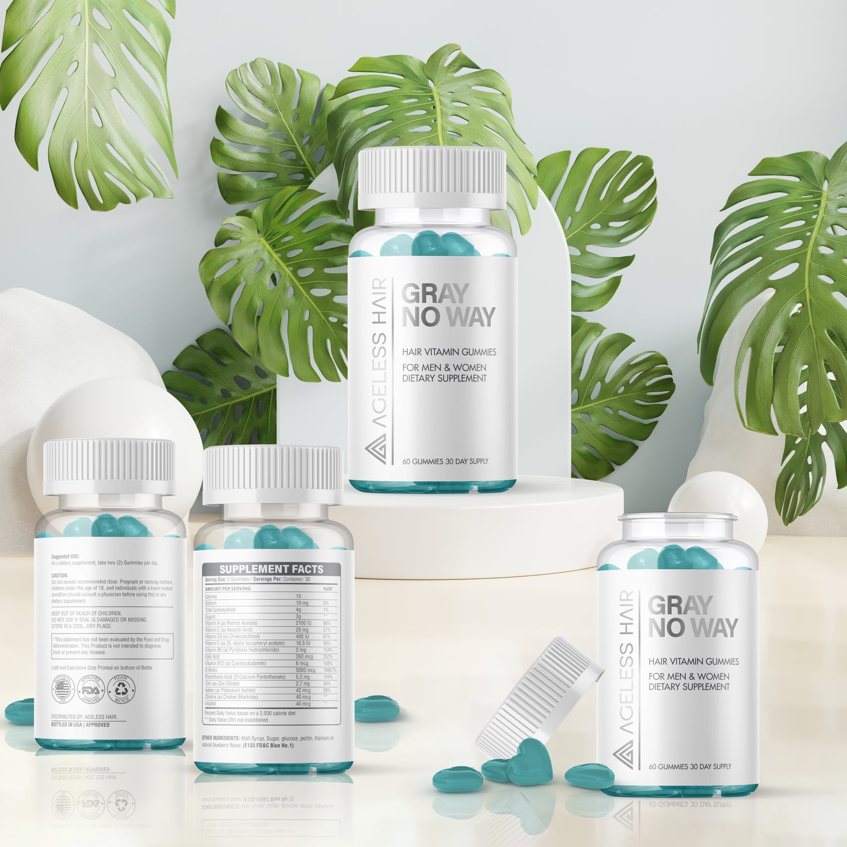 Gray No Way™ Hair Gummies Ageless Hair